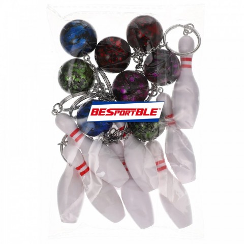 Creative Crystal Pillar Keychains Set for Men