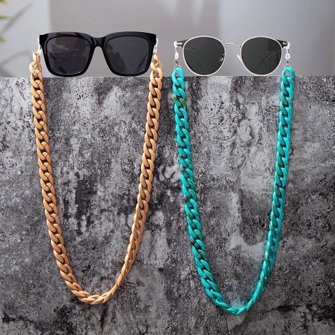 Imixlot Women's Gold Silk Eyeglasses Strap Chain for Reading & Sunglasses