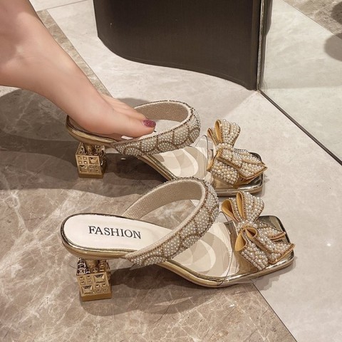 Comfortable Women's Chunky Heel Sandals 2025 Summer Collection