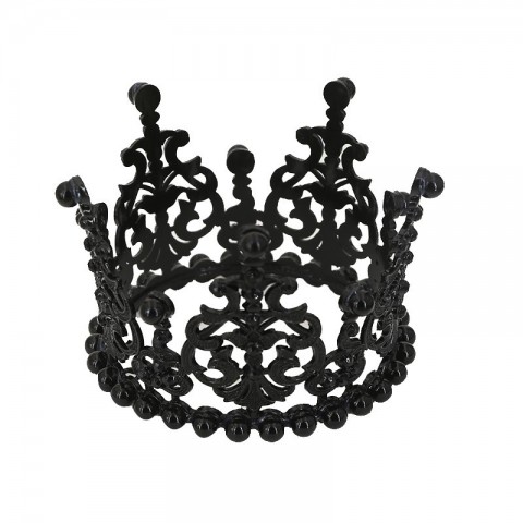 European American Children's Alloy Pearl Crown Bridal Jewelry for Girls with Rhinestones