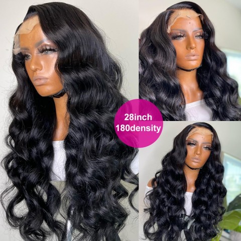 Body Wave Lace Front Wig with 250% Density – Natural Look & Comfortable Fit for Women