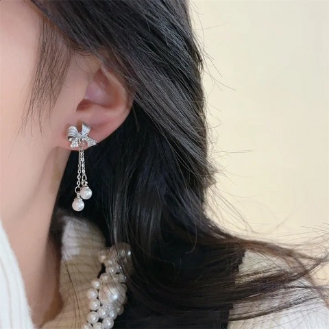 Butterfly Knot Stud Earrings Women Bohemian Beach Fashion
