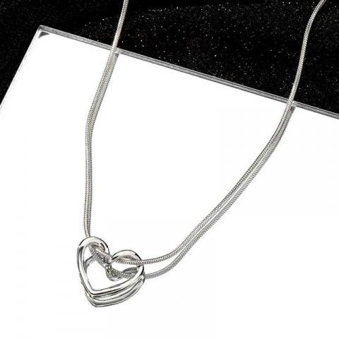 Vienkim Heart Pendant Necklace for Girls - Stylish Preppy Korean Trend