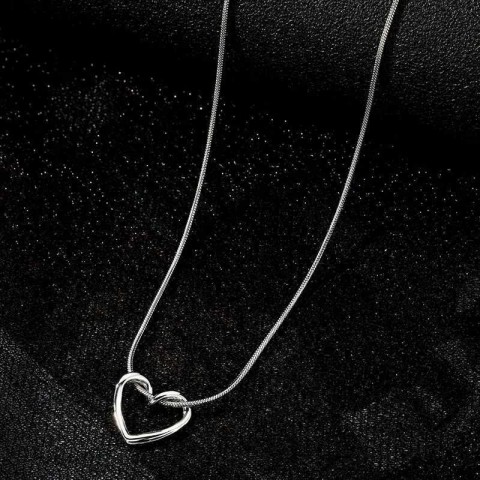 Vienkim Heart Pendant Necklace for Girls - Stylish Preppy Korean Trend