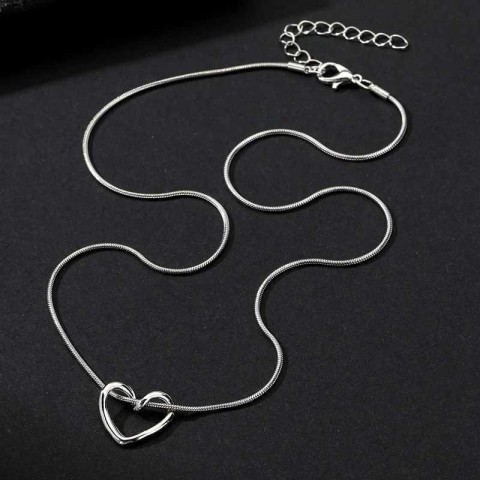 Vienkim Heart Pendant Necklace for Girls - Stylish Preppy Korean Trend