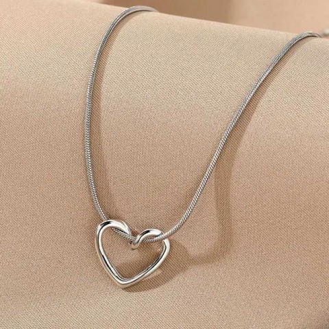 Vienkim Heart Pendant Necklace for Girls - Stylish Preppy Korean Trend
