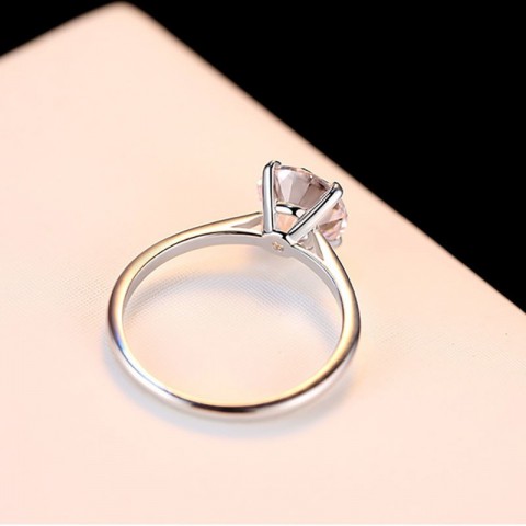 Jellystory Women's Sterling Silver Moissanite Engagement Ring Y200321