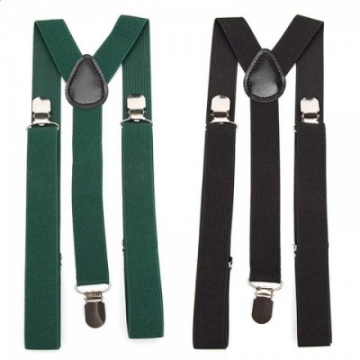 Elegant Army Green Men's Adjustable Suspenders for Wedding and Daily Wear 250326