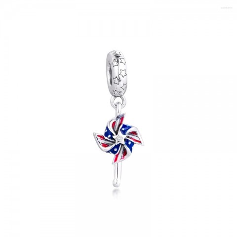 Luxury Loose Gemstone Charm in 925 Sterling Silver for Women's Original Bracelet