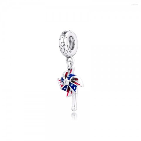 Luxury Loose Gemstone Charm in 925 Sterling Silver for Women's Original Bracelet