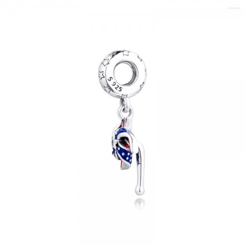 Luxury Loose Gemstone Charm in 925 Sterling Silver for Women's Original Bracelet