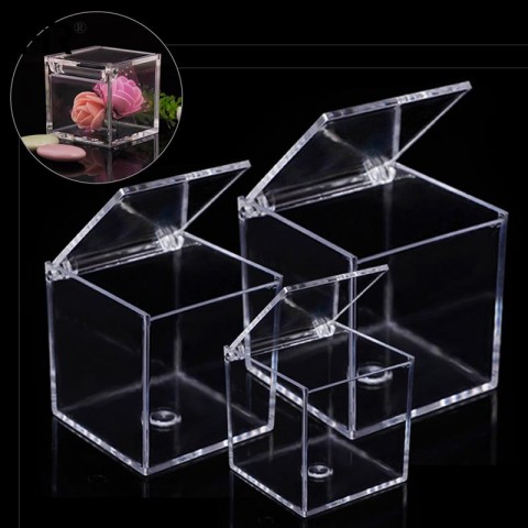 Large Capacity Portable Acryl Jewelry Storage Box for Earrings, Necklaces, Rings