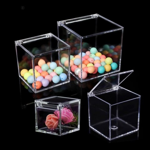 Large Capacity Portable Acryl Jewelry Storage Box for Earrings, Necklaces, Rings