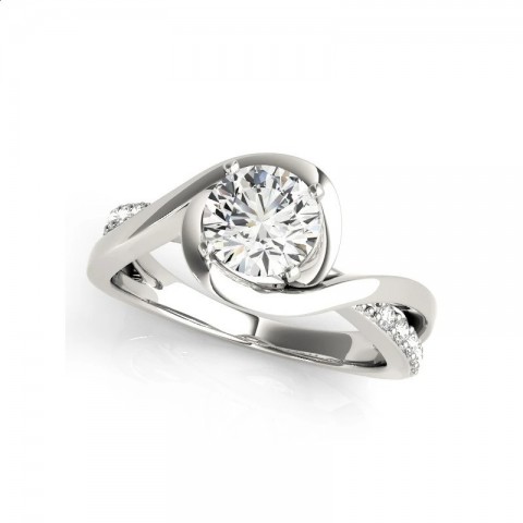 925 Sterling Silver Wedding Set for Women, Classic Engagement Band with 1 Ct Mo Silica