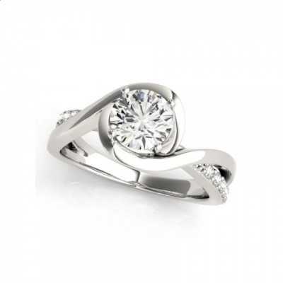 925 Sterling Silver Wedding Set for Women, Classic Engagement Band with 1 Ct Mo Silica