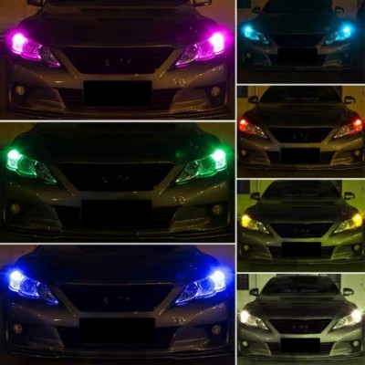 RGB T10 LED Remote Control Reading Lamp for Cars - Multi Color