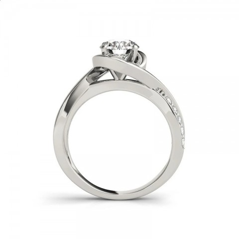 925 Sterling Silver Wedding Set for Women, Classic Engagement Band with 1 Ct Mo Silica