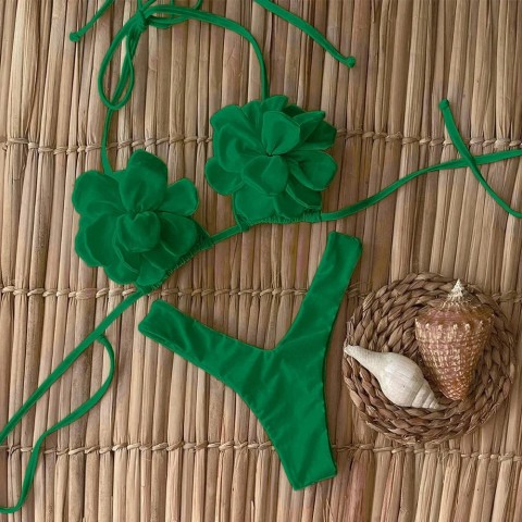 Sexy Floral Micro Bikini Set for Women 2024