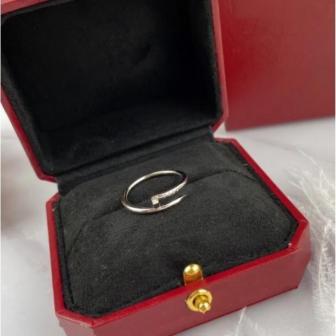 Brand Heart Band Rings for Women & Couples - 18K Gold Plated, White Diamonds, Trendy Valentine's Gift