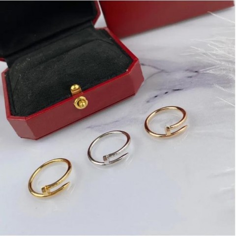 Brand Heart Band Rings for Women & Couples - 18K Gold Plated, White Diamonds, Trendy Valentine's Gift