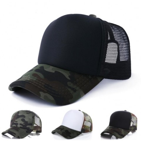Camo Ball Caps for Unisex Wear - Blend Material, Multi Colors, Adjustable Strap