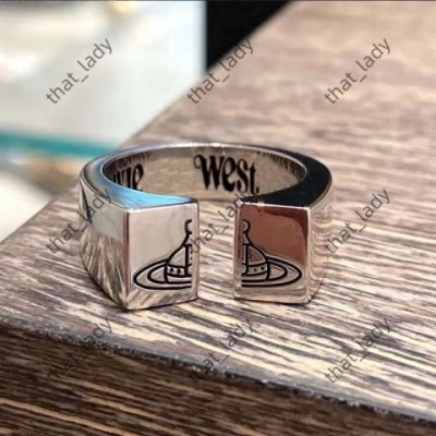 Cute Copper Saturn Open Ring for Women - Fashionable Orbit Finger Ring ecf