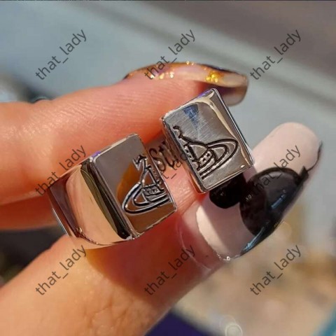Cute Copper Saturn Open Ring for Women - Fashionable Orbit Finger Ring ecf