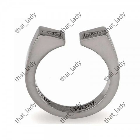 Cute Copper Saturn Open Ring for Women - Fashionable Orbit Finger Ring ecf