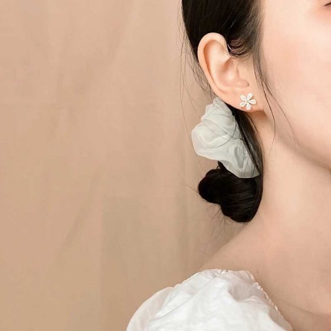 Elegant Korean Crystal Earrings for Women's Summer Weddings