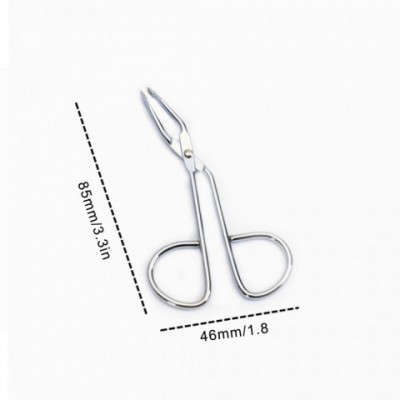 Aluminum Alloy Eyebrow Tweezer - Straight Pointed Design for Precise Plucking