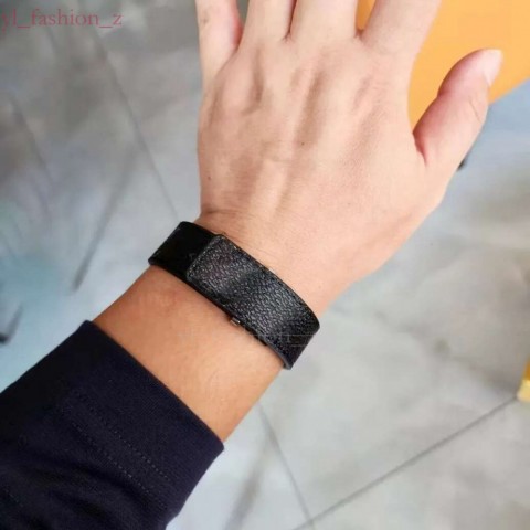 Luxury Charm Bracelets for Unisex - High-Quality Leather Louise Design with Rhodium Plated Clasp