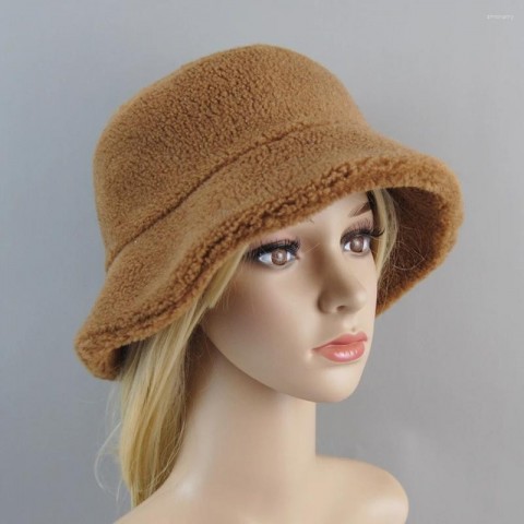 Luxury Beret Hats for Women - Winter Warm Sheepskin Design