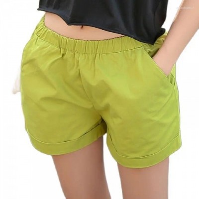 Women's Wide Leg Capris Elastic Waist Loose Cotton Summer Pants