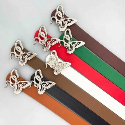 Luxury Pu Leather Belt with Alloy Buckle for Women z250219