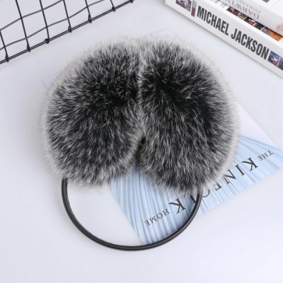 Real Fox Raccoon Fur Earmuffs for Cold Winter