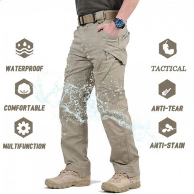 IX9 Men's Tactical Hiking Pants - Waterproof, Casual Military Style