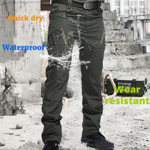 IX9 Men's Tactical Hiking Pants - Waterproof, Casual Military Style