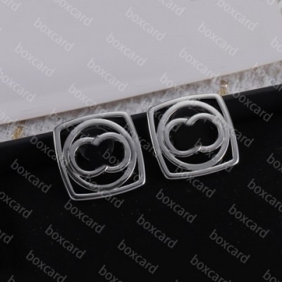 Silver Letter Stud Earrings for Women - Vintage Charm Gift