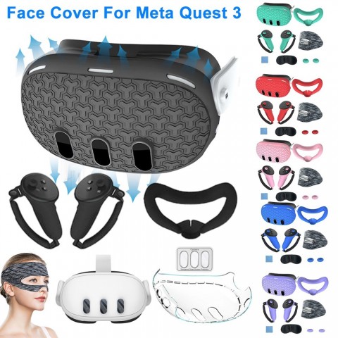 APWIKOGER Meta Quest 3 VR Protection Set with Anti-Scratch Covers