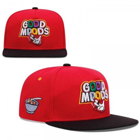 Mens Straw Winter Ball Cap - Embroidered Duck Tongue Style J250215