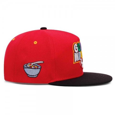 Mens Straw Winter Ball Cap - Embroidered Duck Tongue Style J250215