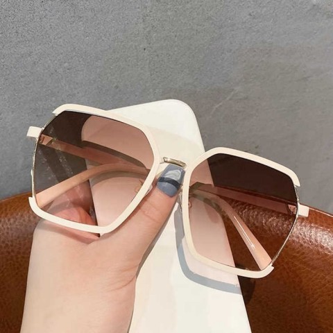 Sunglasses H25318 - Trendy Korean Style Large Frame Men's Sunglasses