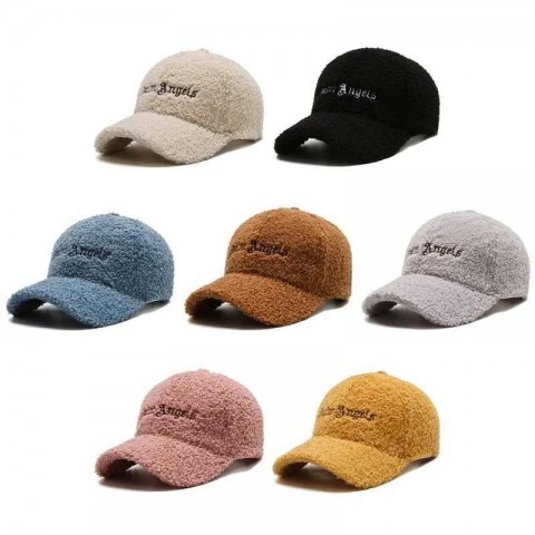 Warm Autumn/Winter Lamb Wool Fur Adjustable Duckbill Cap for Men & Women