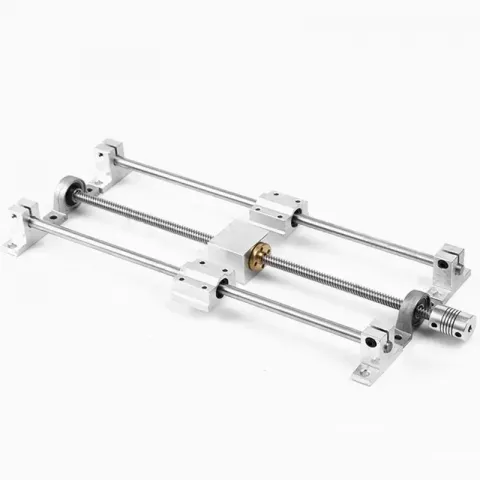 T8 Precision Lead Screw Assembly with SK8 Aluminum End Caps for 3D Printers