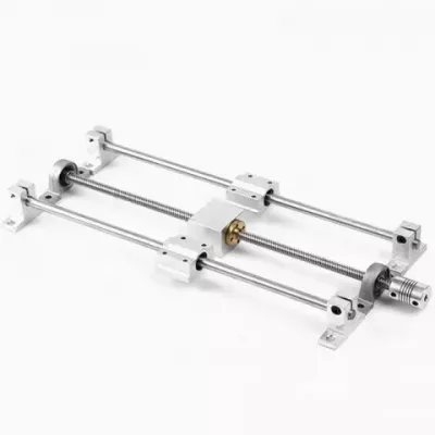 T8 Precision Lead Screw Assembly with SK8 Aluminum End Caps for 3D Printers