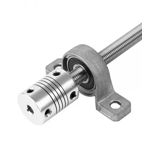 T8 Precision Lead Screw Assembly with SK8 Aluminum End Caps for 3D Printers