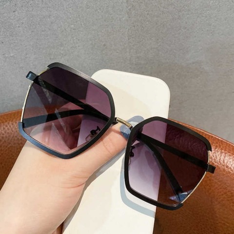 Sunglasses H25318 - Trendy Korean Style Large Frame Men's Sunglasses