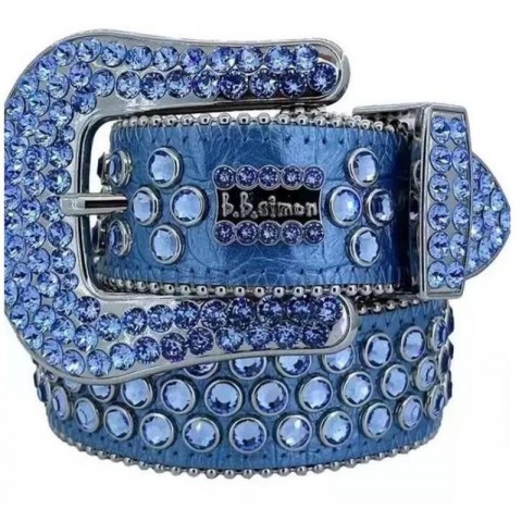 Designer Belt Bb Simon Shiny Dia The Trojan Red Jet for Men and Women