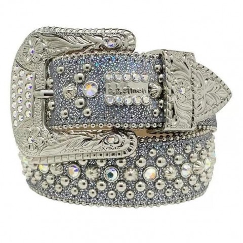 Designer Belt Bb Simon Shiny Dia The Trojan Red Jet for Men and Women