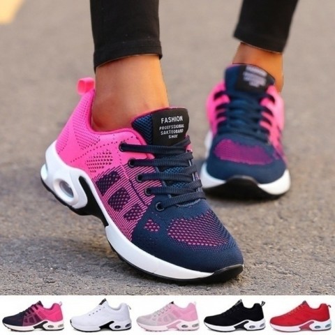 2023 Lightweight Women's Summer Mesh Sneakers Size 43 White Platform Casual Shoes